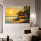 Landscape 500 Canvas Art 60 x 40 cm / Black