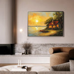 Landscape 500 Canvas Art 60 x 40 cm / Black