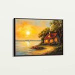 Landscape 500 Canvas Art 60 x 40 cm / Black