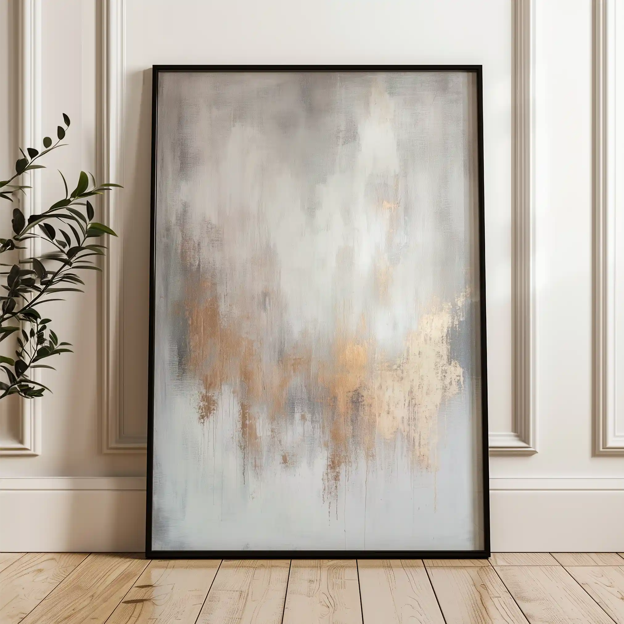 Abstract 501 Canvas Art 60 x 40 cm / Black