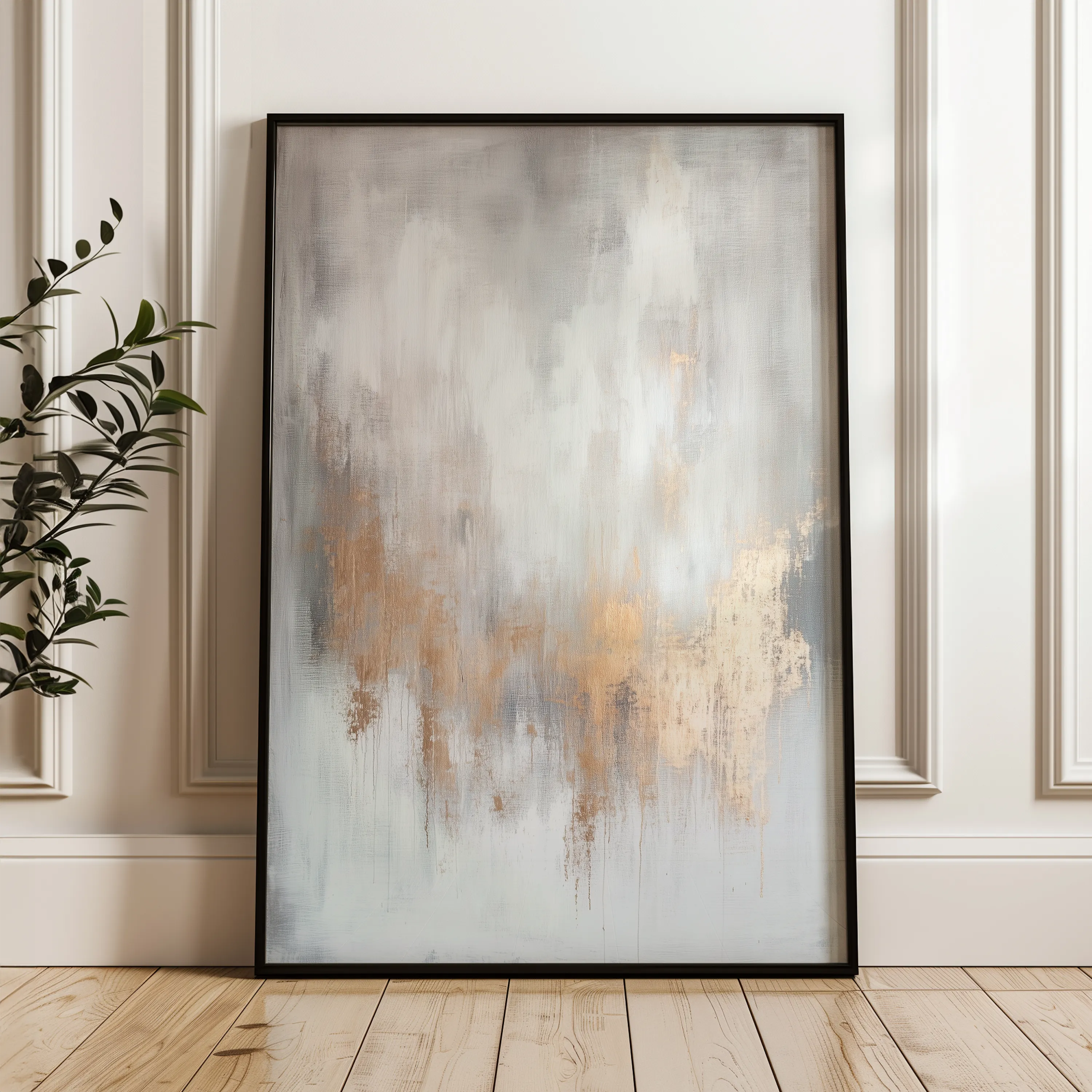 Abstract 501 Canvas Art 60 x 40 cm / Black