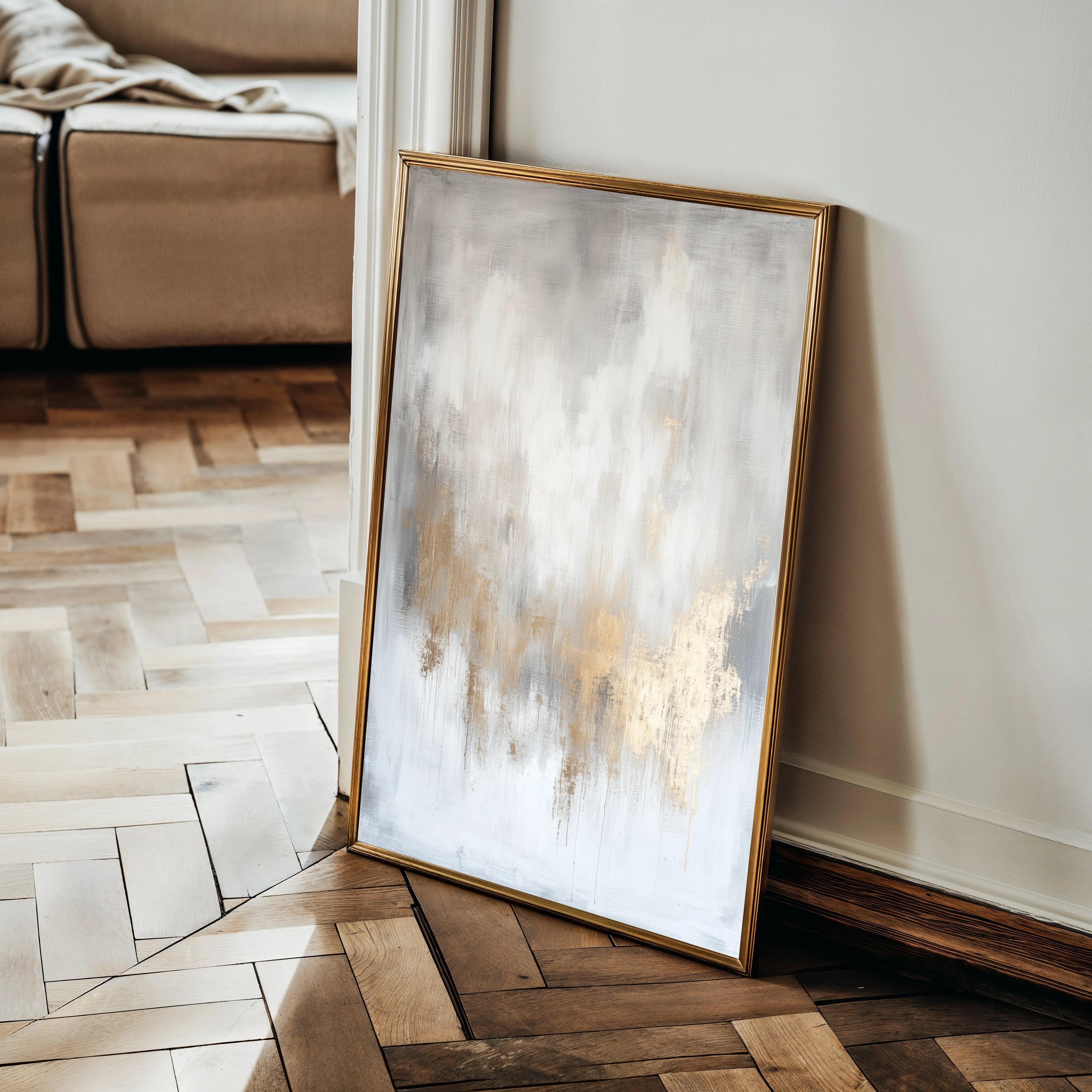 Abstract 501 Canvas Art 60 x 40 cm / Black