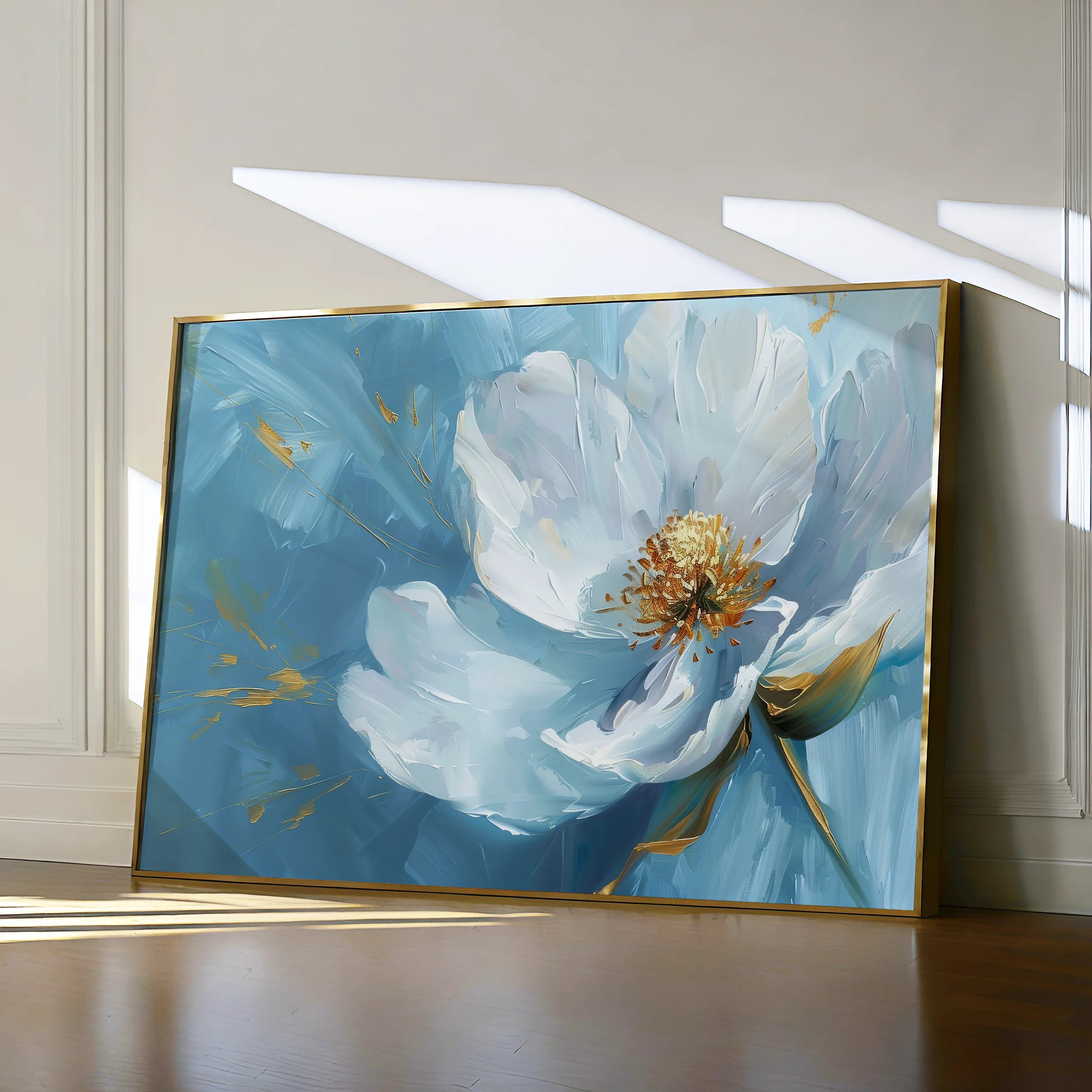 Floral 501 Canvas Art 60 x 40 cm / Black