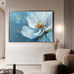 Floral 501 Canvas Art 60 x 40 cm / Black