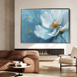 Floral 501 Canvas Art 60 x 40 cm / Black