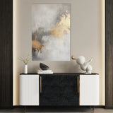 Abstract 502 Canvas Art 60 x 40 cm / Black