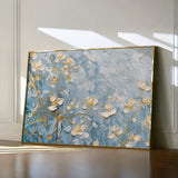 Floral 502 Canvas Art 60 x 40 cm / Black