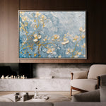 Floral 502 Canvas Art 60 x 40 cm / Black
