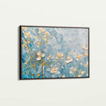 Floral 502 Canvas Art 60 x 40 cm / Black