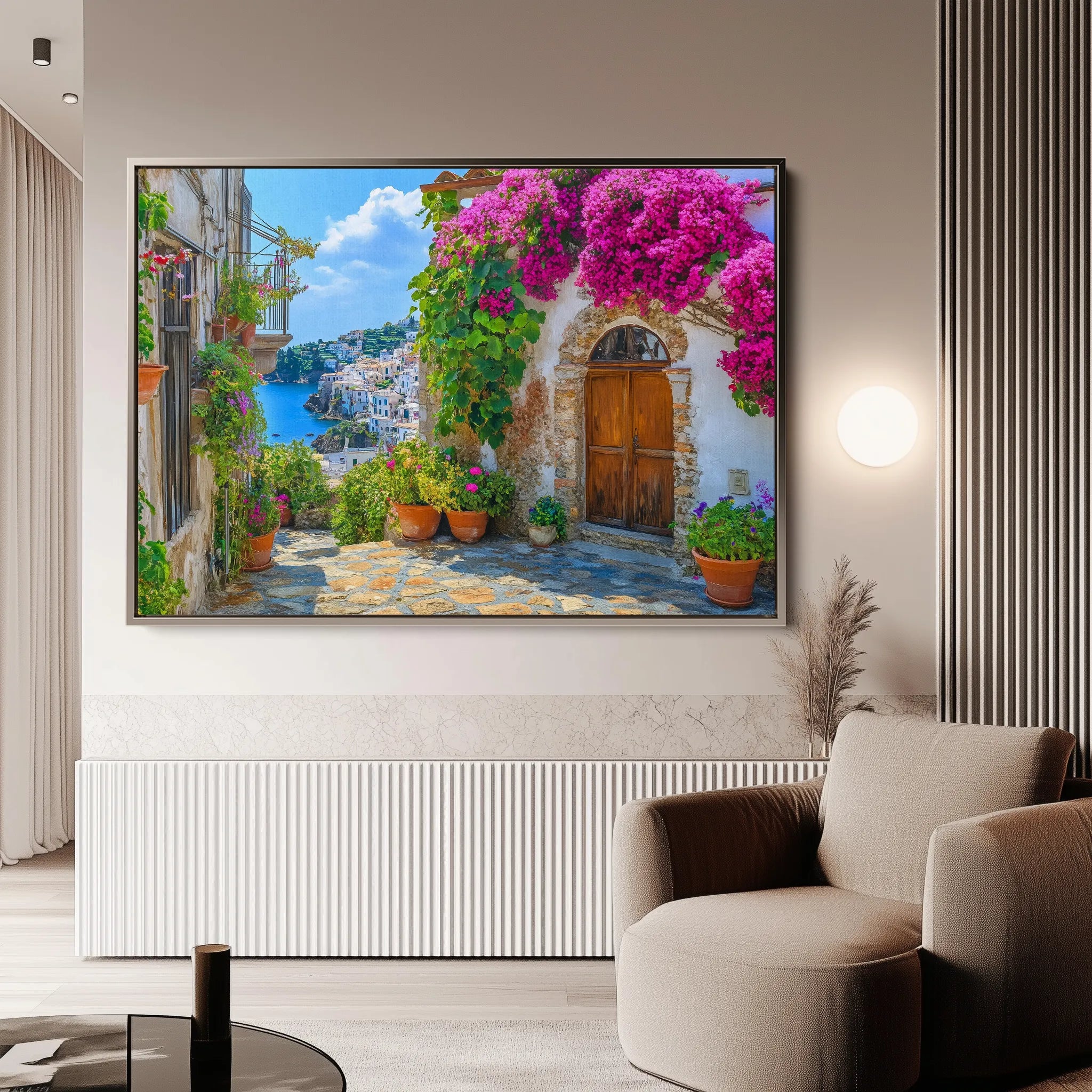 Landscape 502 Canvas Art 60 x 40 cm / Black