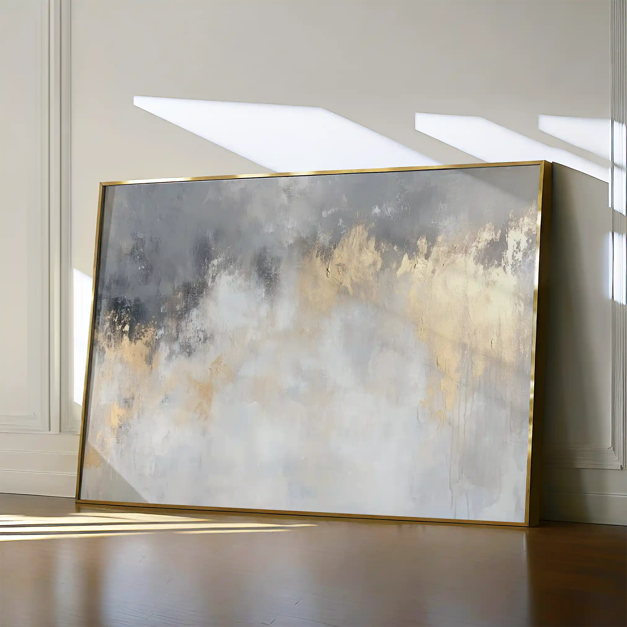 Abstract 503 Canvas Art 60 x 40 cm / Black
