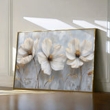 Floral 503 Canvas Art 60 x 40 cm / Black