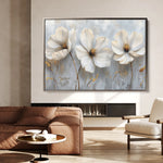 Floral 503 Canvas Art 60 x 40 cm / Black