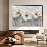 Floral 503 Canvas Art 60 x 40 cm / Black
