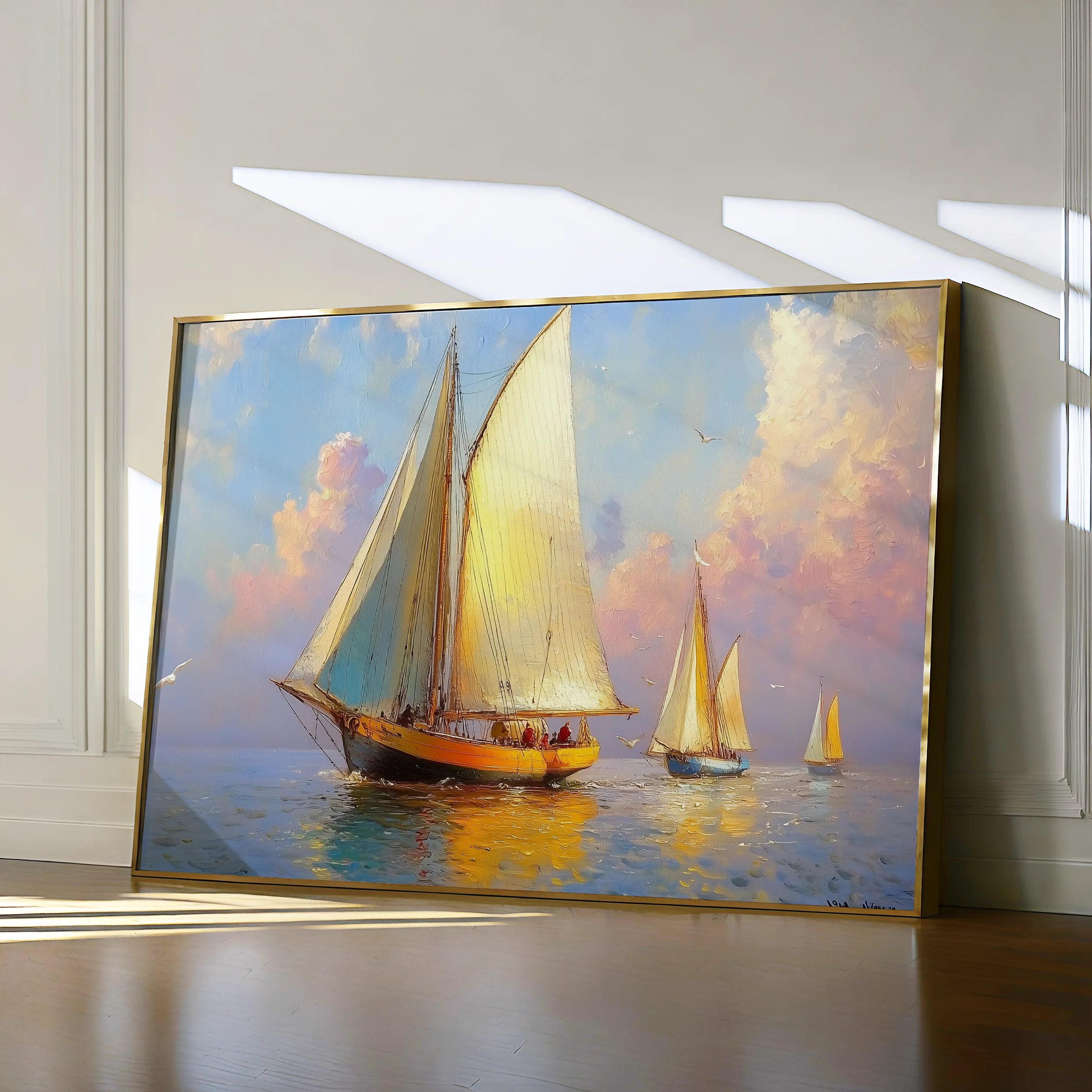 Landscape 503 Canvas Art 60 x 40 cm / Black