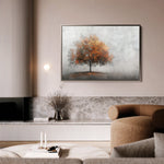 Floral 504 Canvas Art 60 x 40 cm / Black