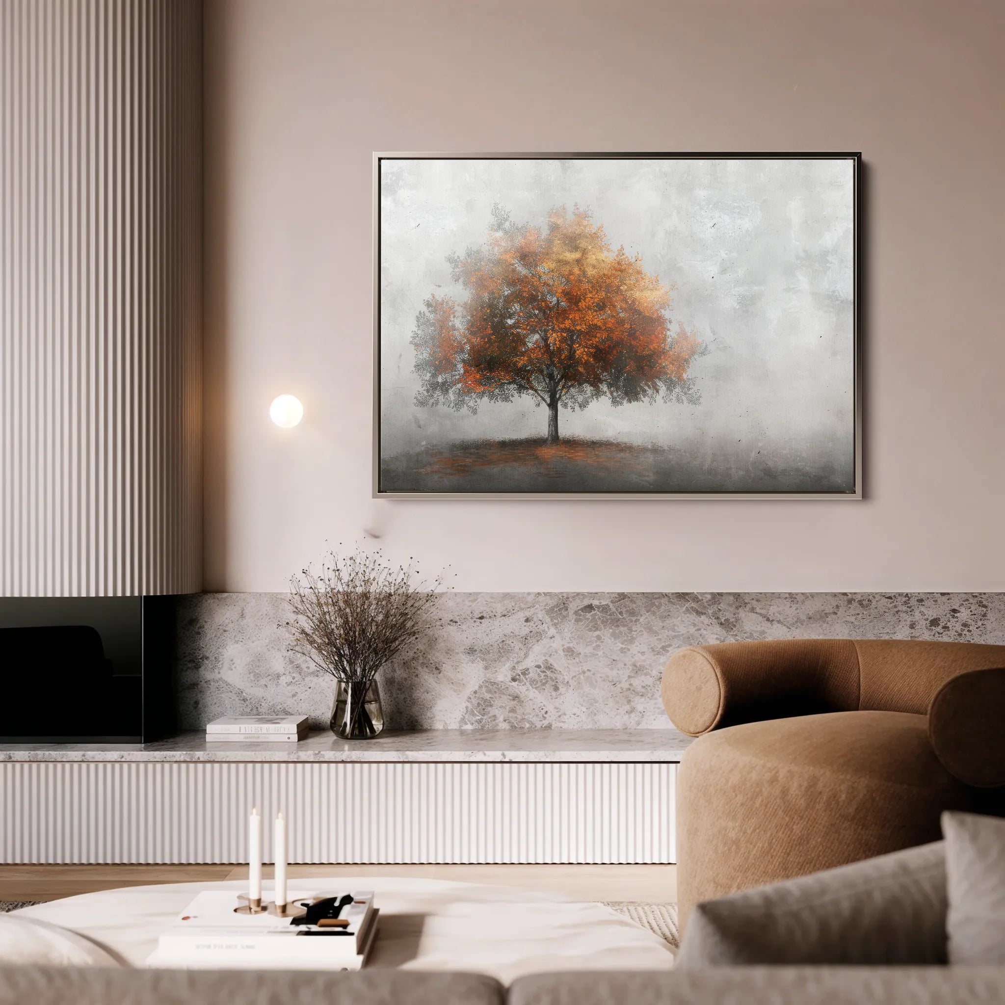 Floral 504 Canvas Art 60 x 40 cm / Black