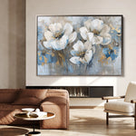Floral 505 Canvas Art 60 x 40 cm / Black