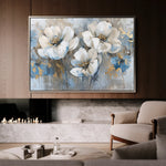 Floral 505 Canvas Art 60 x 40 cm / Black