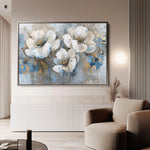 Floral 505 Canvas Art 60 x 40 cm / Black