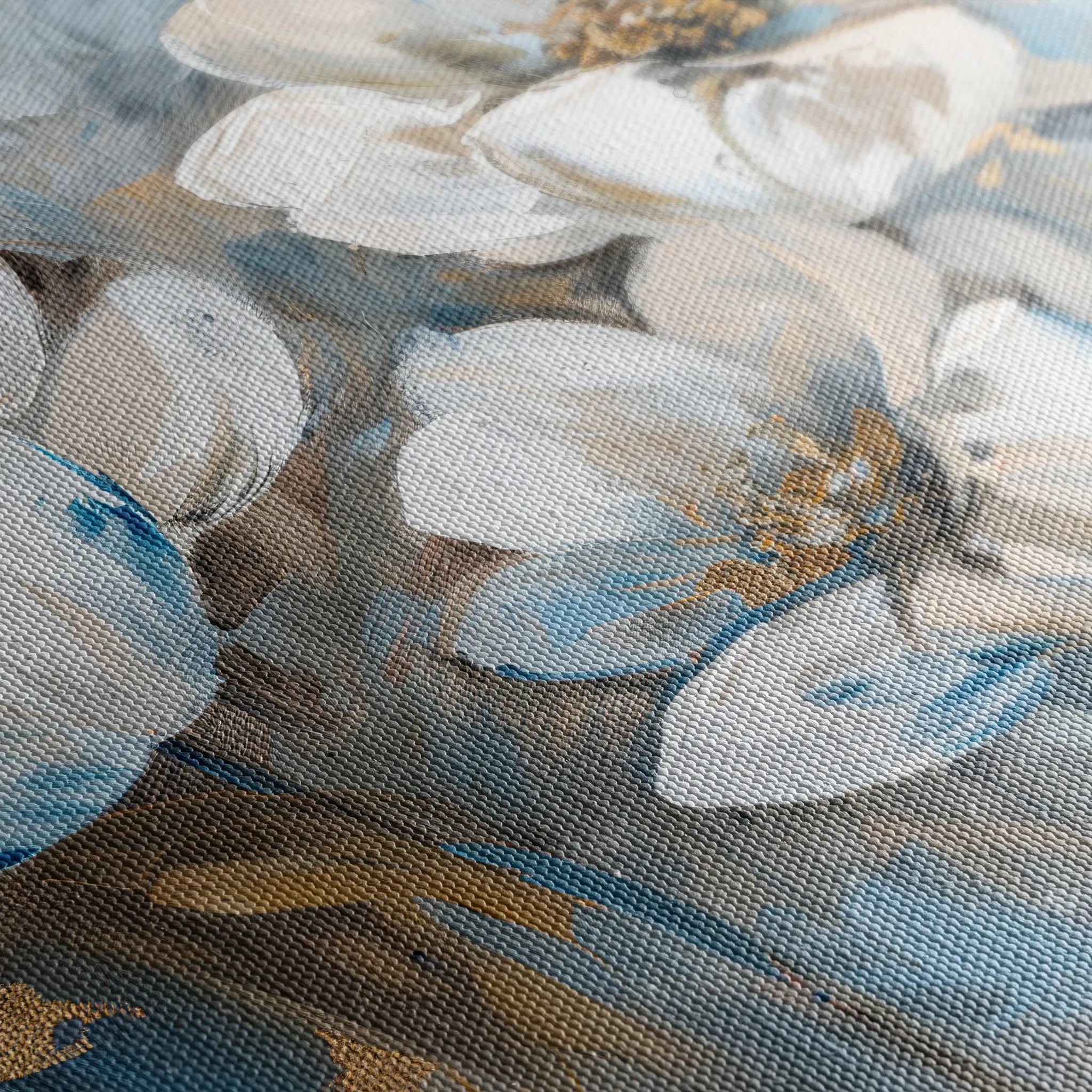 Floral 505 Canvas Art 60 x 40 cm / Black
