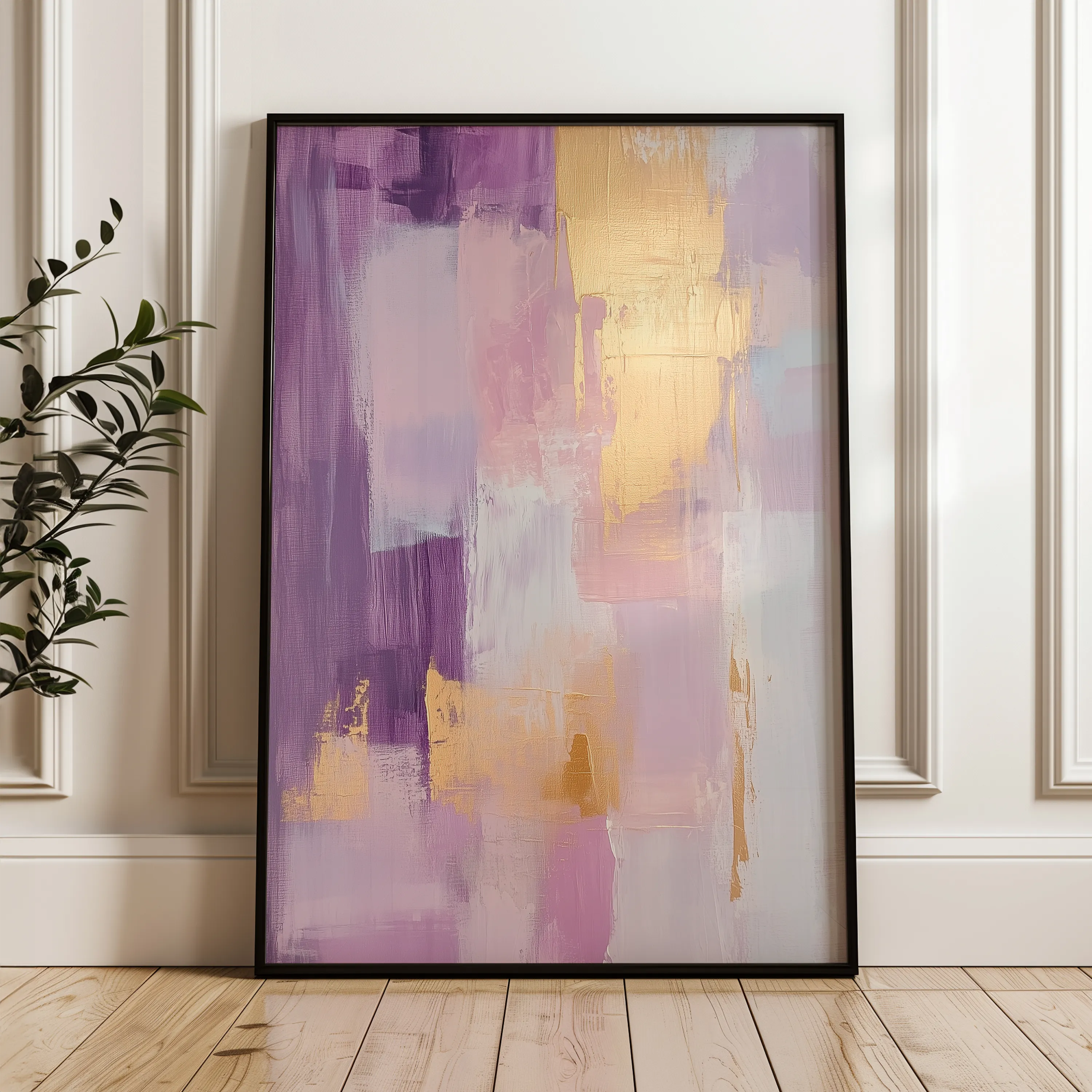 Abstract 506 Canvas Art 60 x 40 cm / Black