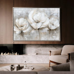 Floral 506 Canvas Art 60 x 40 cm / Black