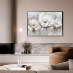 Floral 506 Canvas Art 60 x 40 cm / Black