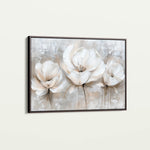 Floral 506 Canvas Art 60 x 40 cm / Black