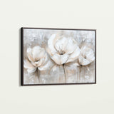 Floral 506 Canvas Art 60 x 40 cm / Black