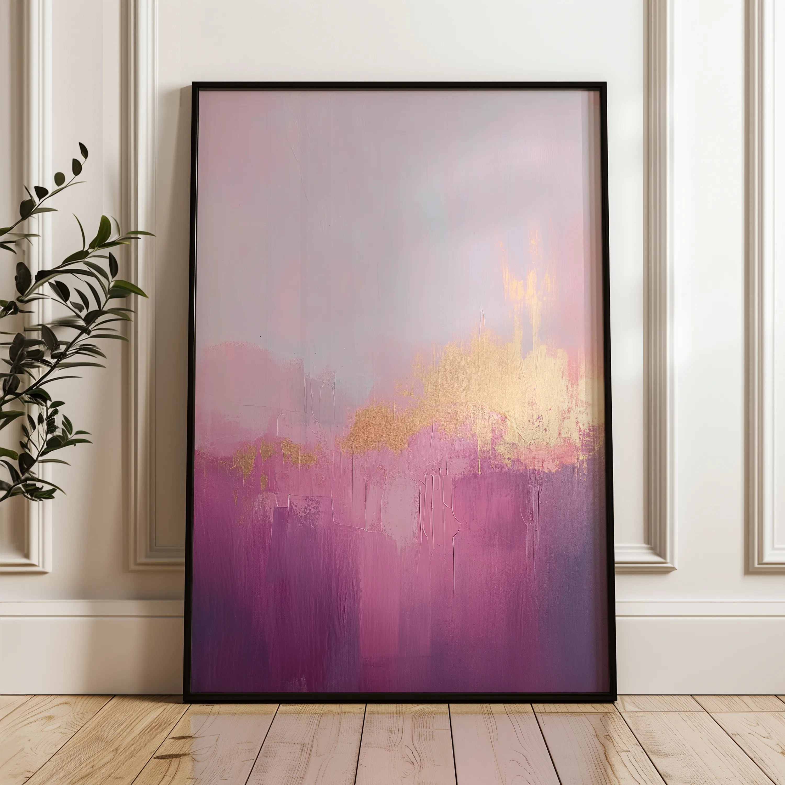 Abstract 507 Canvas Art 60 x 40 cm / Black