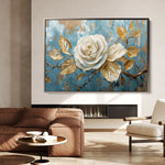 Floral 507 Canvas Art 60 x 40 cm / Black