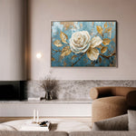Floral 507 Canvas Art 60 x 40 cm / Black