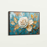 Floral 507 Canvas Art 60 x 40 cm / Black