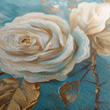 Floral 507 Canvas Art 60 x 40 cm / Black