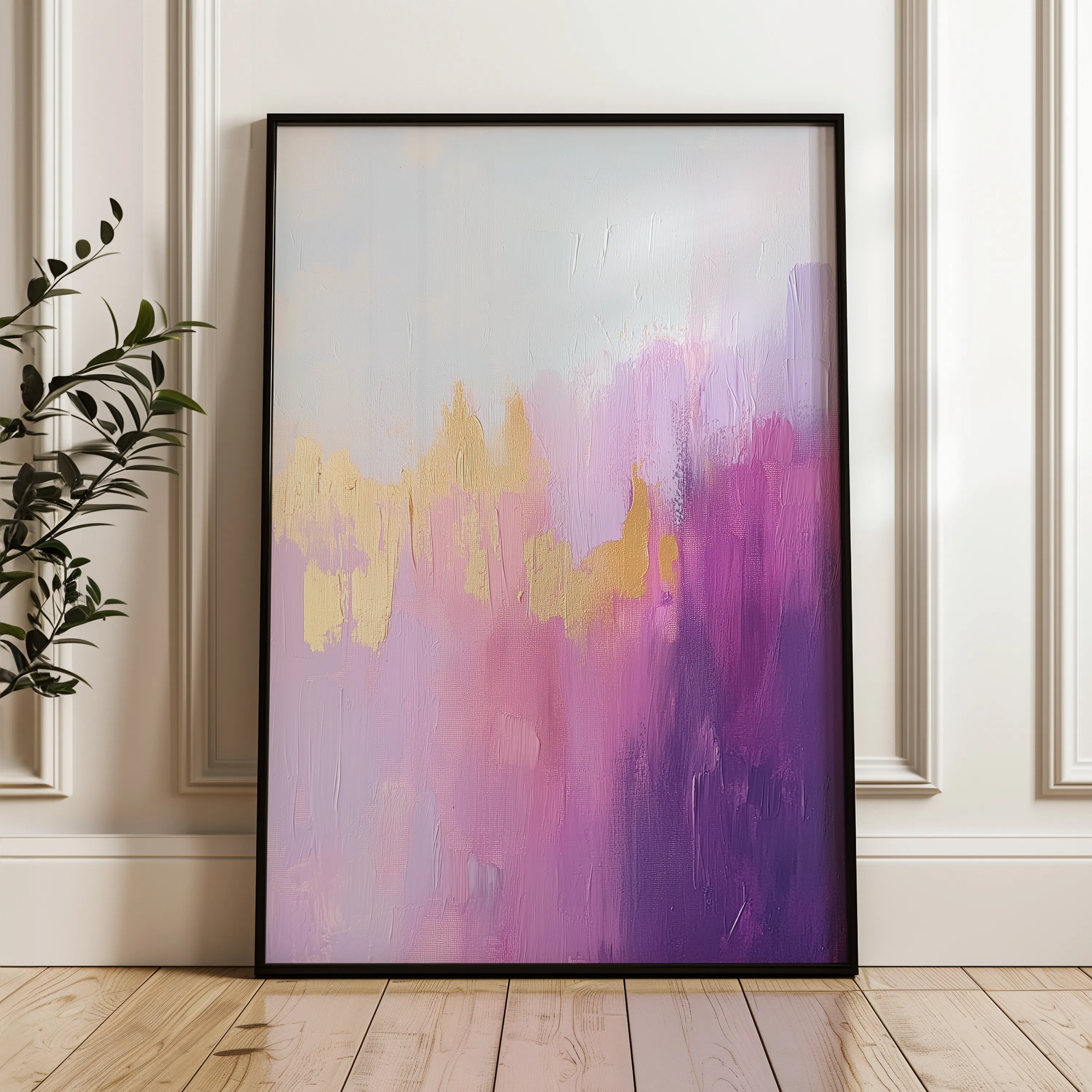 Abstract 508 Canvas Art 60 x 40 cm / Black
