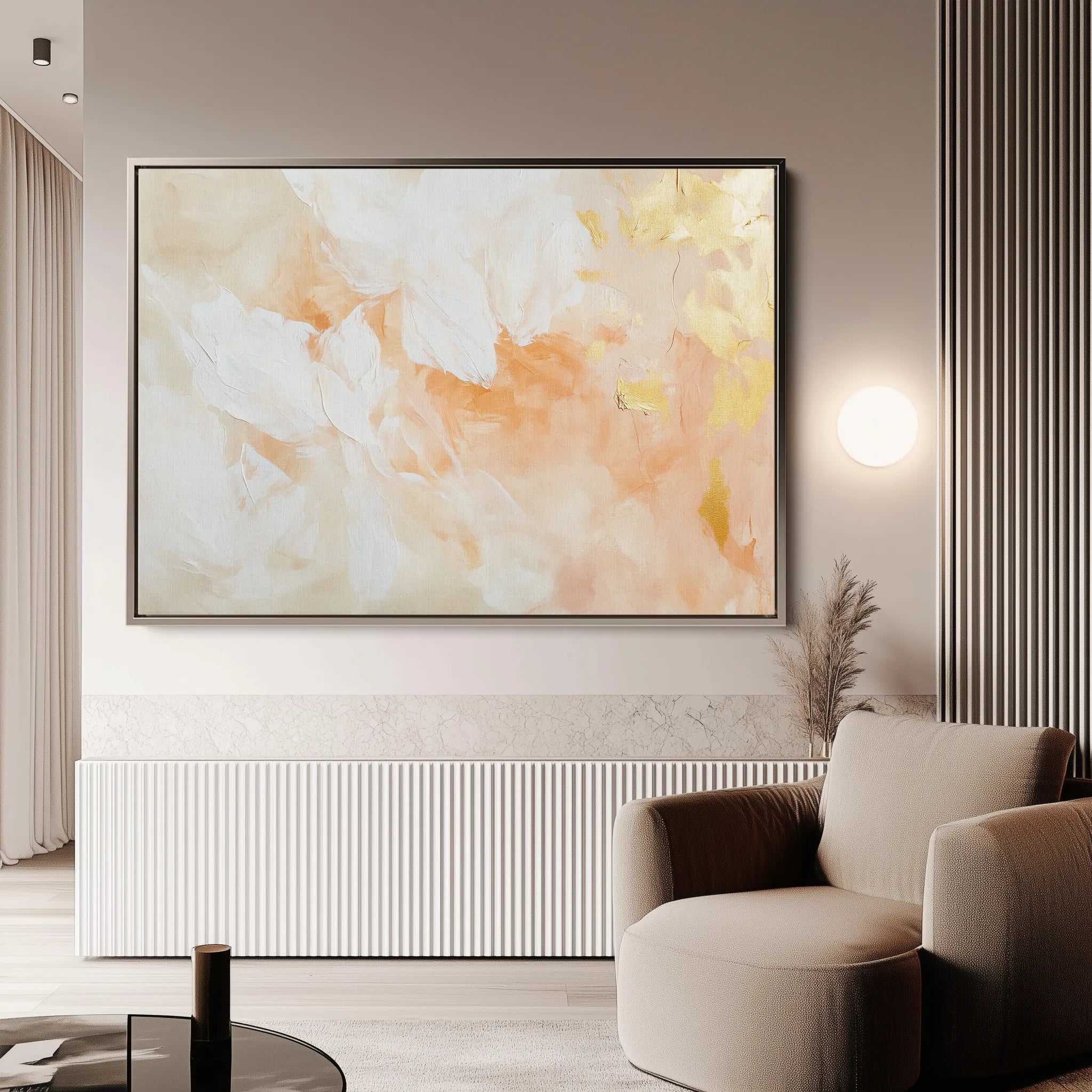 Abstract 509 Canvas Art 60 x 40 cm / Black