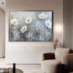 Floral 509 Canvas Art 60 x 40 cm / Black
