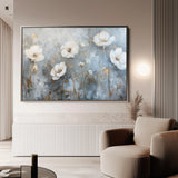 Floral 509 Canvas Art 60 x 40 cm / Black