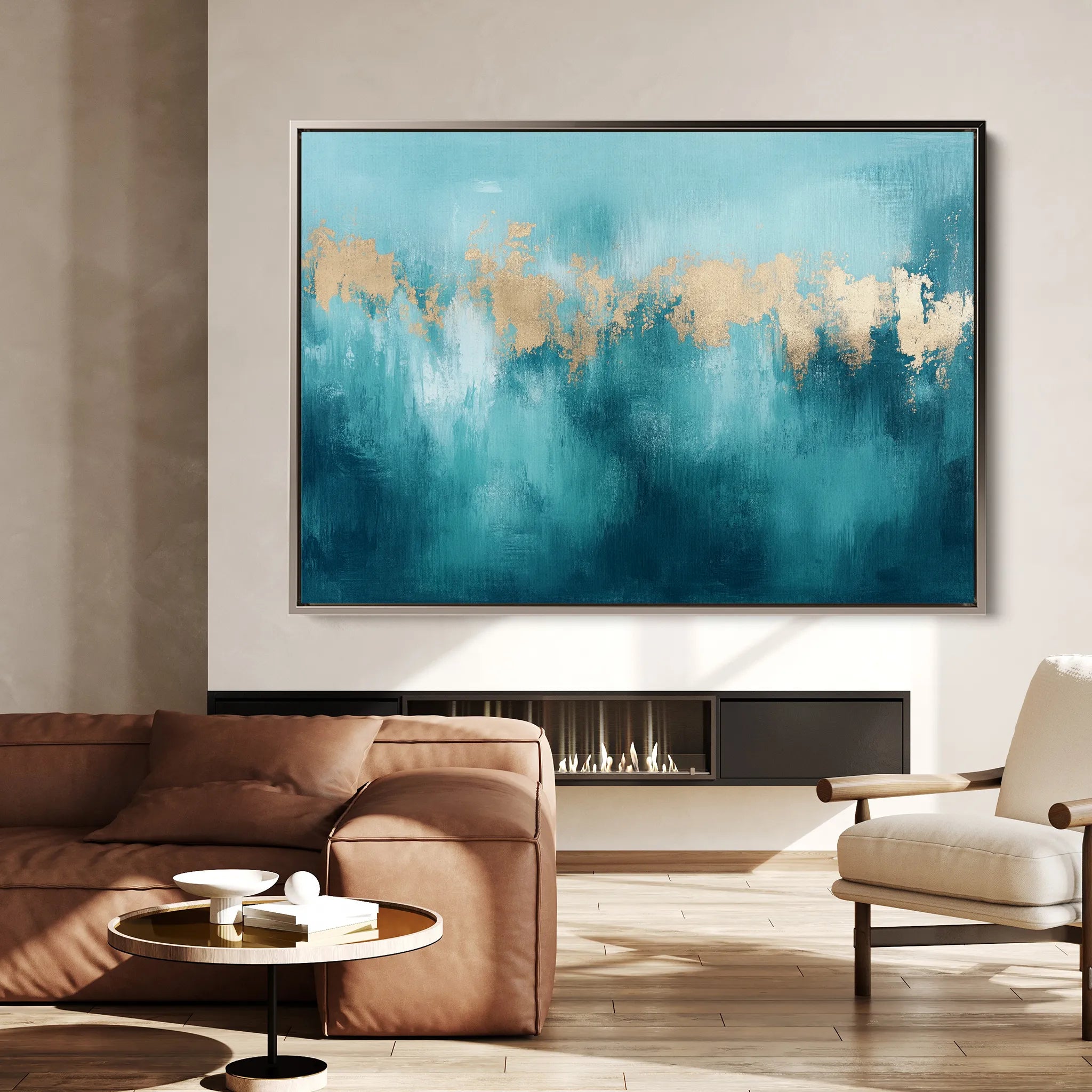 Abstract 510 Canvas Art 60 x 40 cm / Black