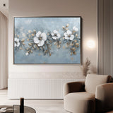 Floral 510 Canvas Art 60 x 40 cm / Black