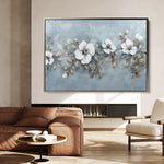 Floral 510 Canvas Art 60 x 40 cm / Black