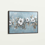 Floral 510 Canvas Art 60 x 40 cm / Black