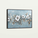 Floral 510 Canvas Art 60 x 40 cm / Black