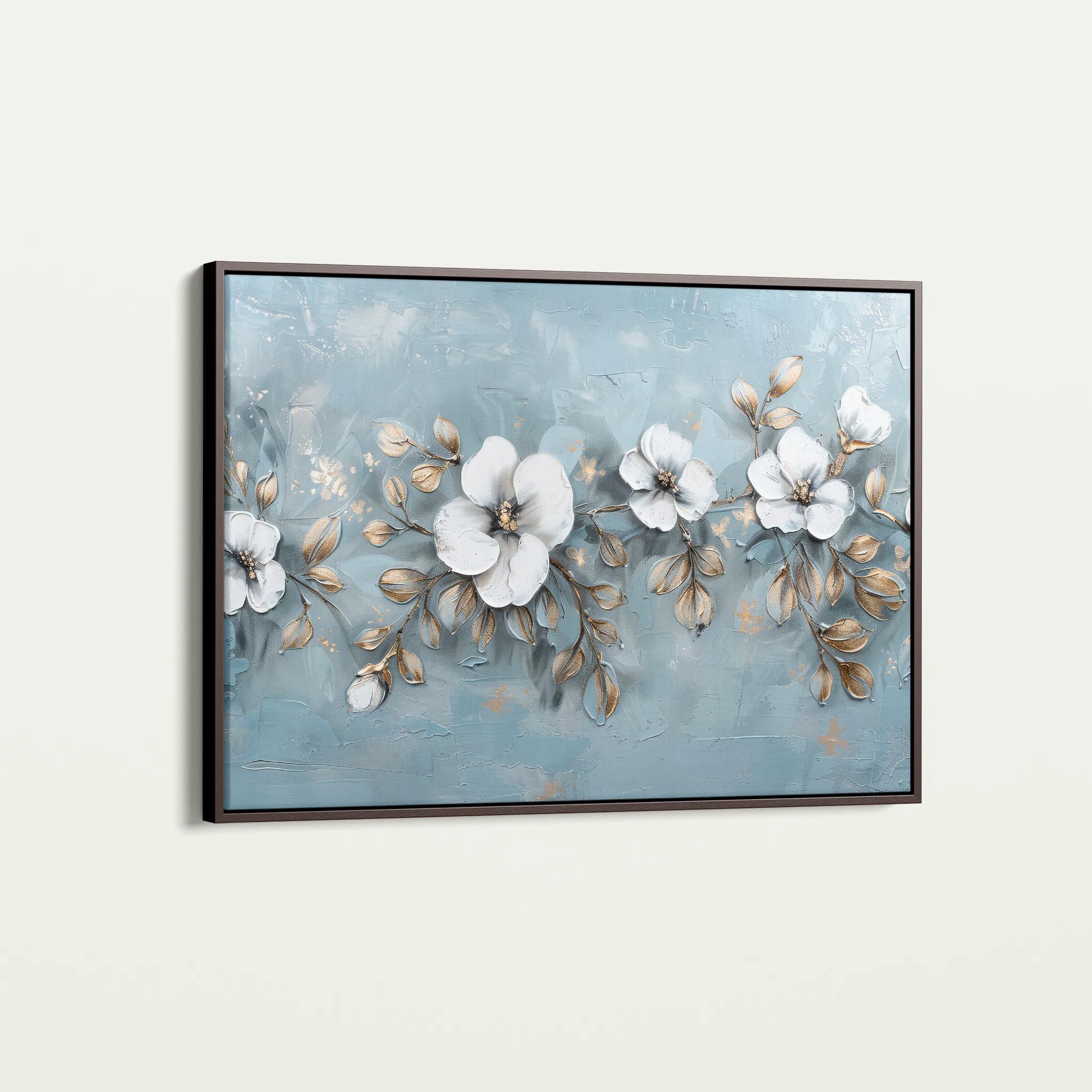 Floral 510 Canvas Art 60 x 40 cm / Black