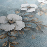 Floral 510 Canvas Art 60 x 40 cm / Black
