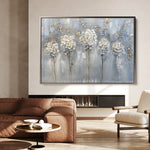 Floral 511 Canvas Art 60 x 40 cm / Black