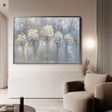 Floral 511 Canvas Art 60 x 40 cm / Black
