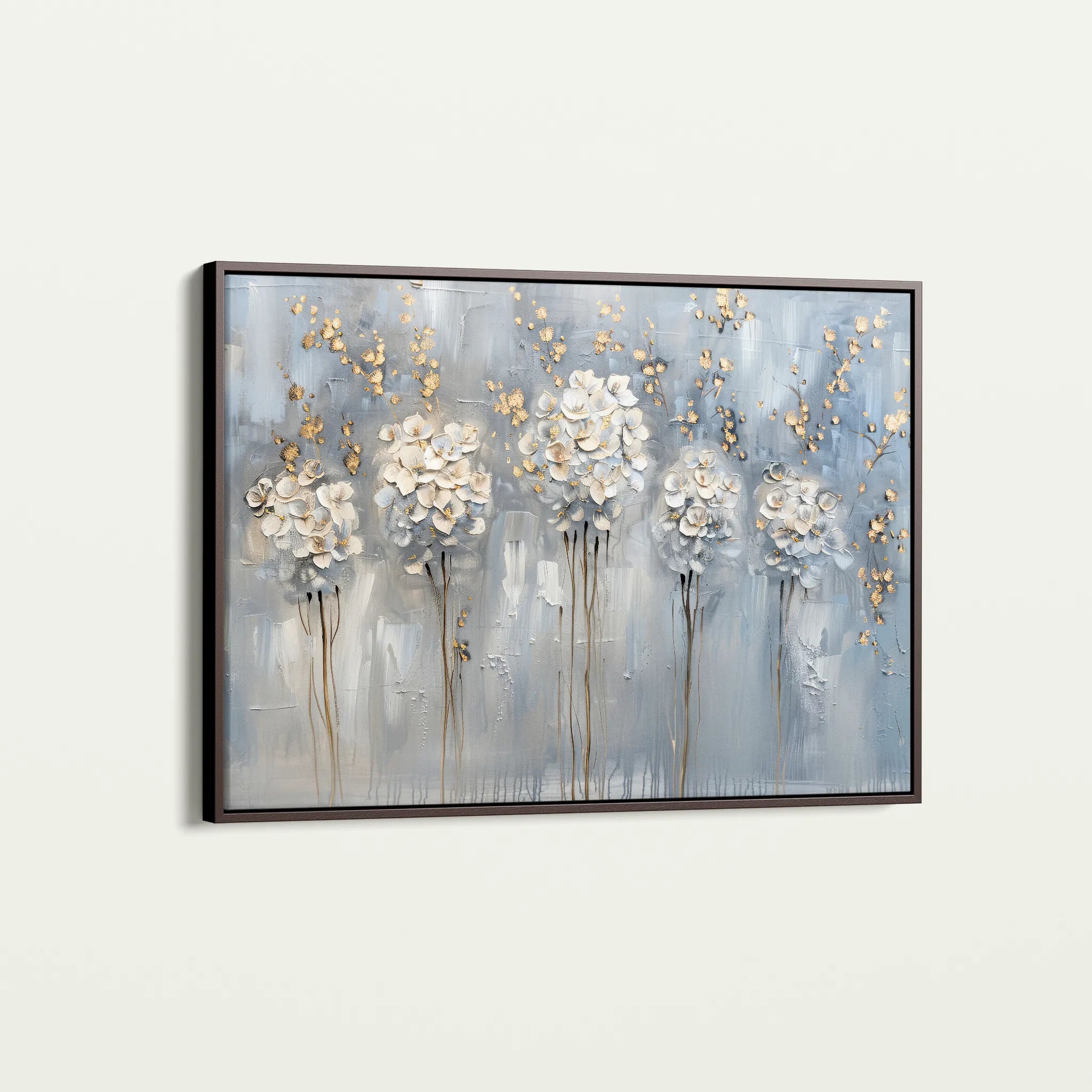 Floral 511 Canvas Art 60 x 40 cm / Black