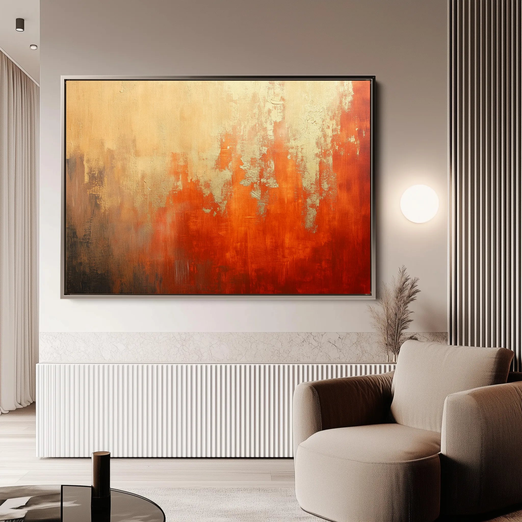 Abstract 512 Canvas Art 60 x 40 cm / Black